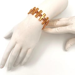 Robert Lee Morris Escuadra de oro Pulsera de eslabones 1991