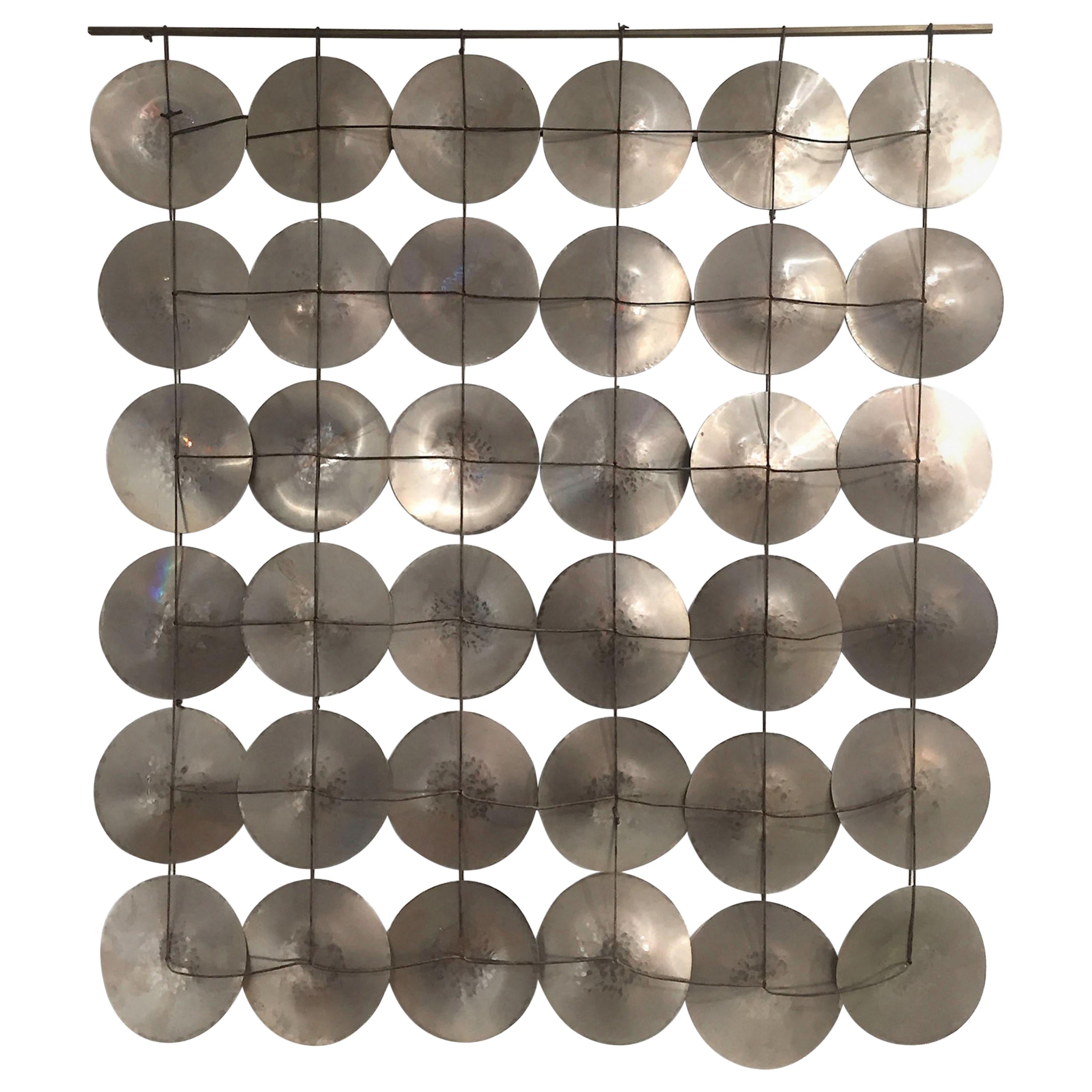 Robert Lee Morris Hammered Nickel Plates Sculpture
