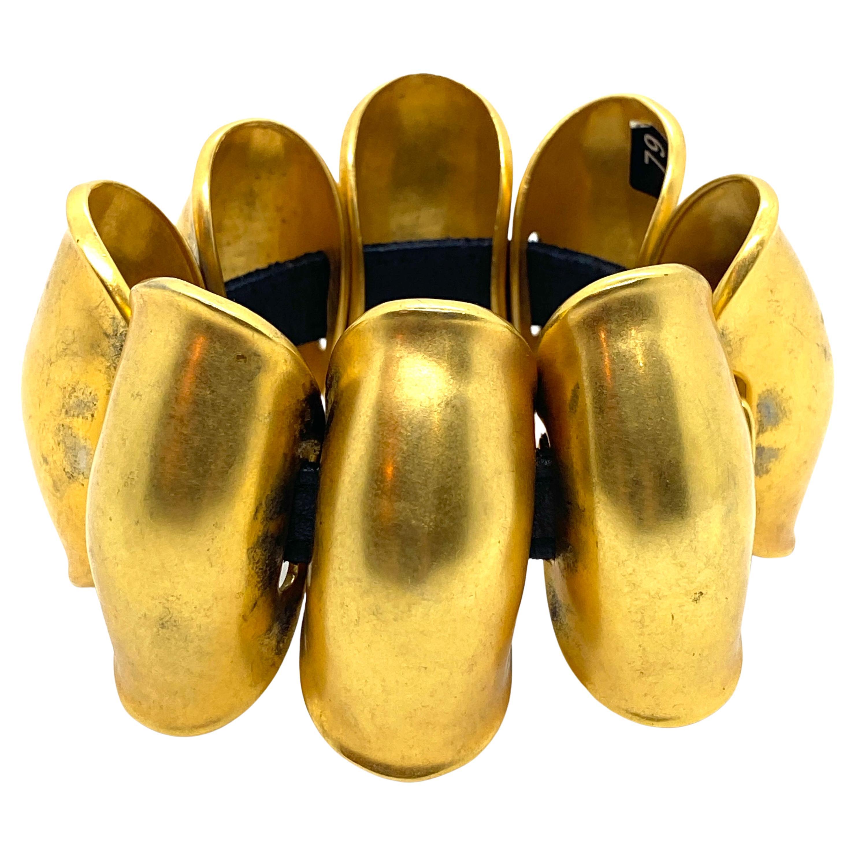 Robert Lee Morris Matte Gold Connoli Knuckle Bracelet