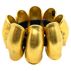 Robert Lee Morris Matte Gold Connoli Knuckle Bracelet