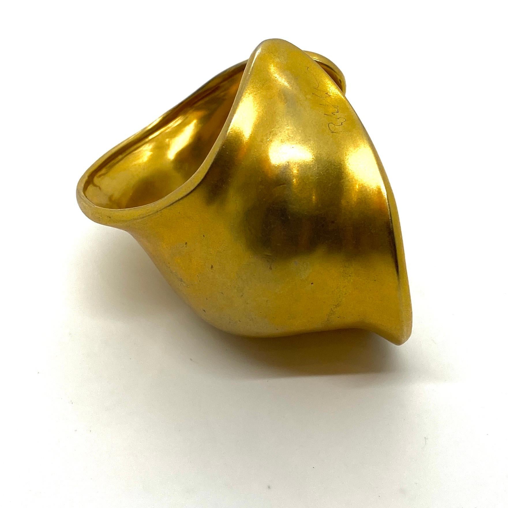 Robert Lee Morris Matte Gold Large Beta Cuff 1