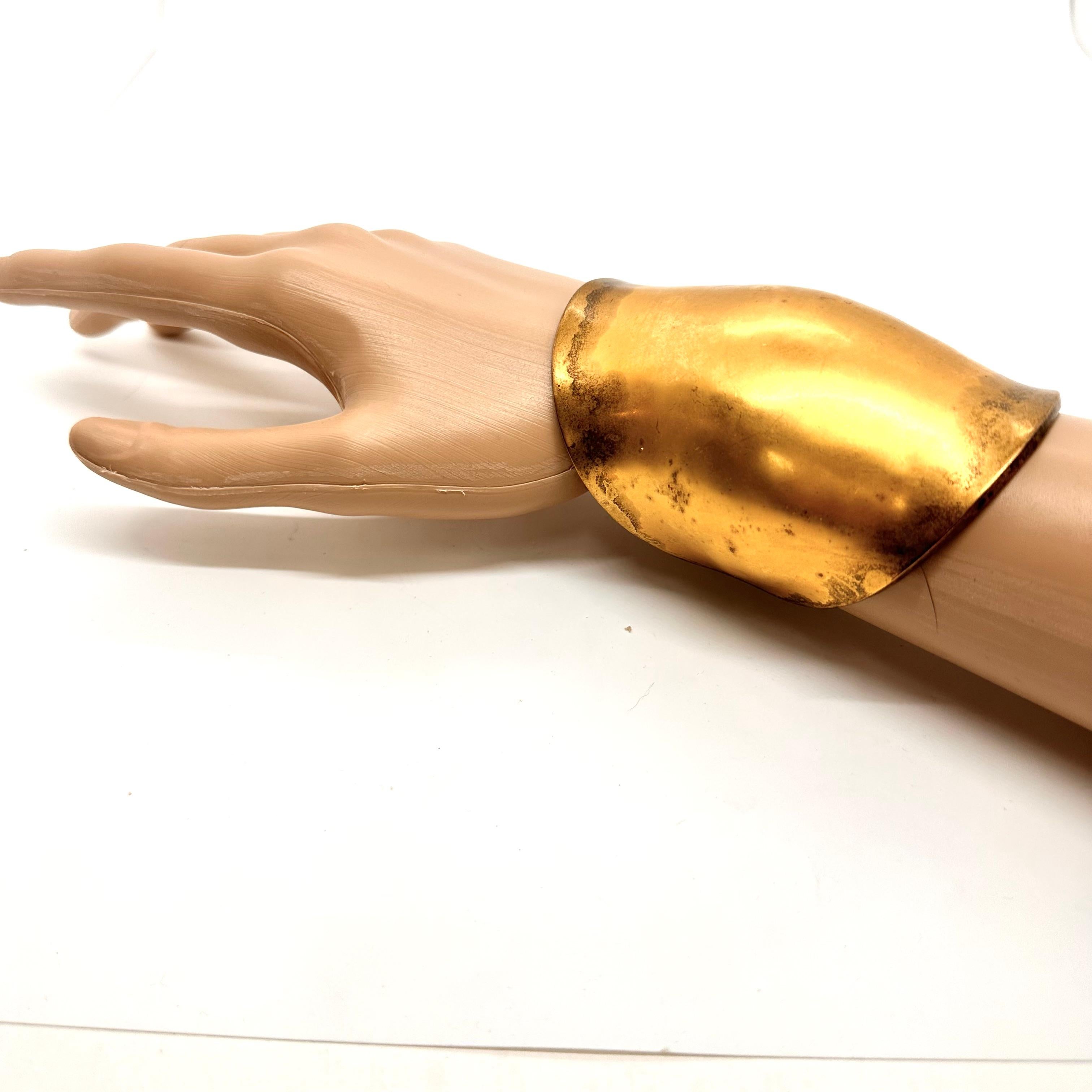 long gold cuff bracelet