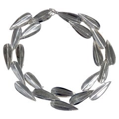 Robert Lee Morris Modernist Sterling Dart Necklace