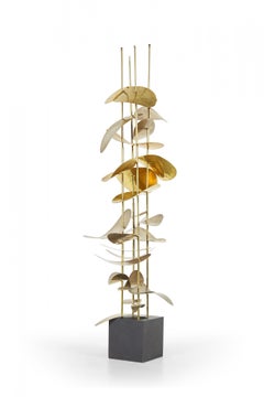 Robert Lee Morris "Quadruple Vines" Brass and Nickel Sculpture
