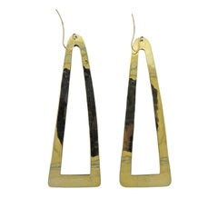 Robert Lee Morris RLM Gold Geometric Long Earrings