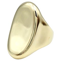 Robert Lee Morris RLM Studio Concave Oval Cocktail Ring in 14 Karat Yellow Gold