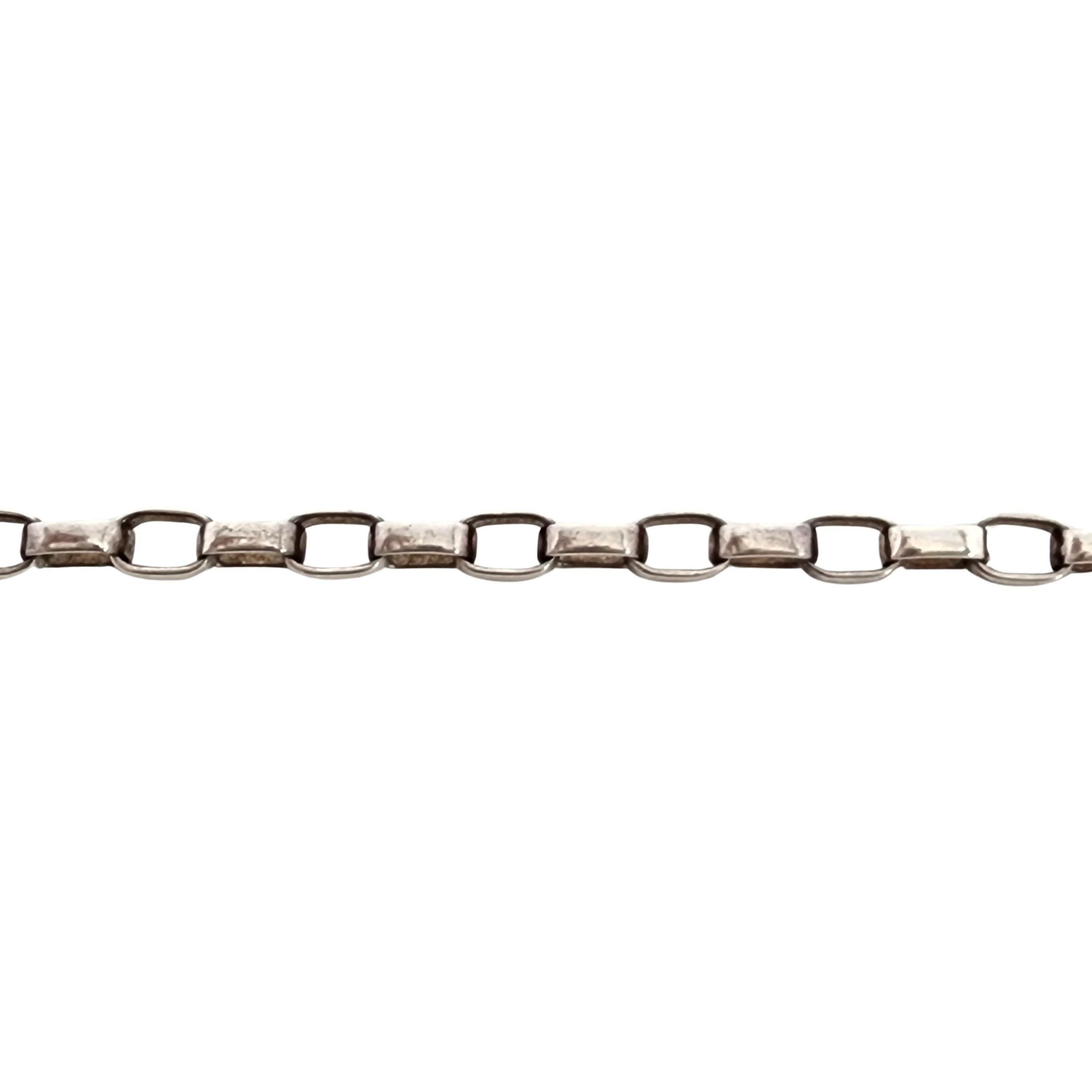 Robert Lee Morris RLM Studio Hammered Sterling Silver Toggle Necklace #15364 1