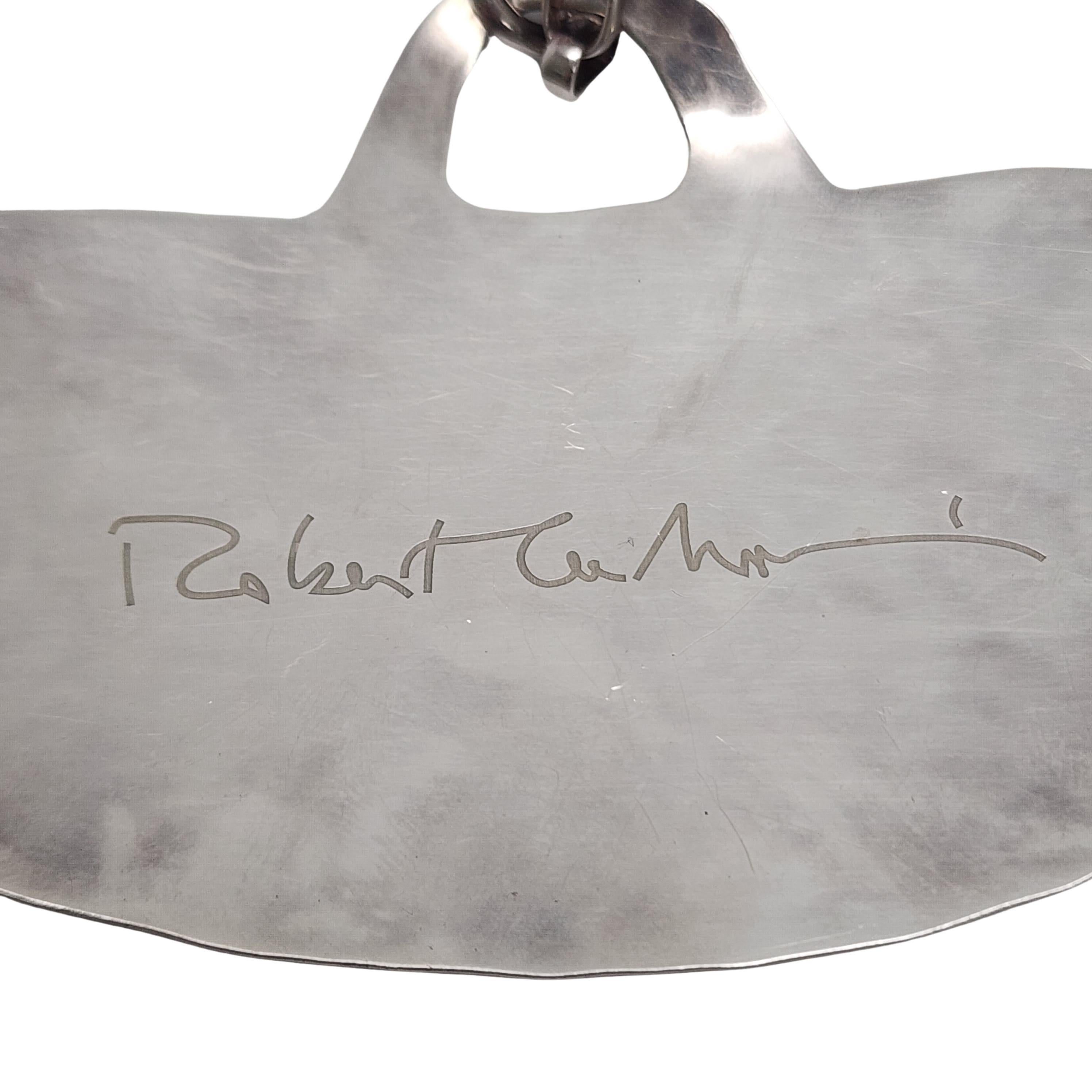 Robert Lee Morris RLM Studio Hammered Sterling Silver Toggle Necklace #15364 3