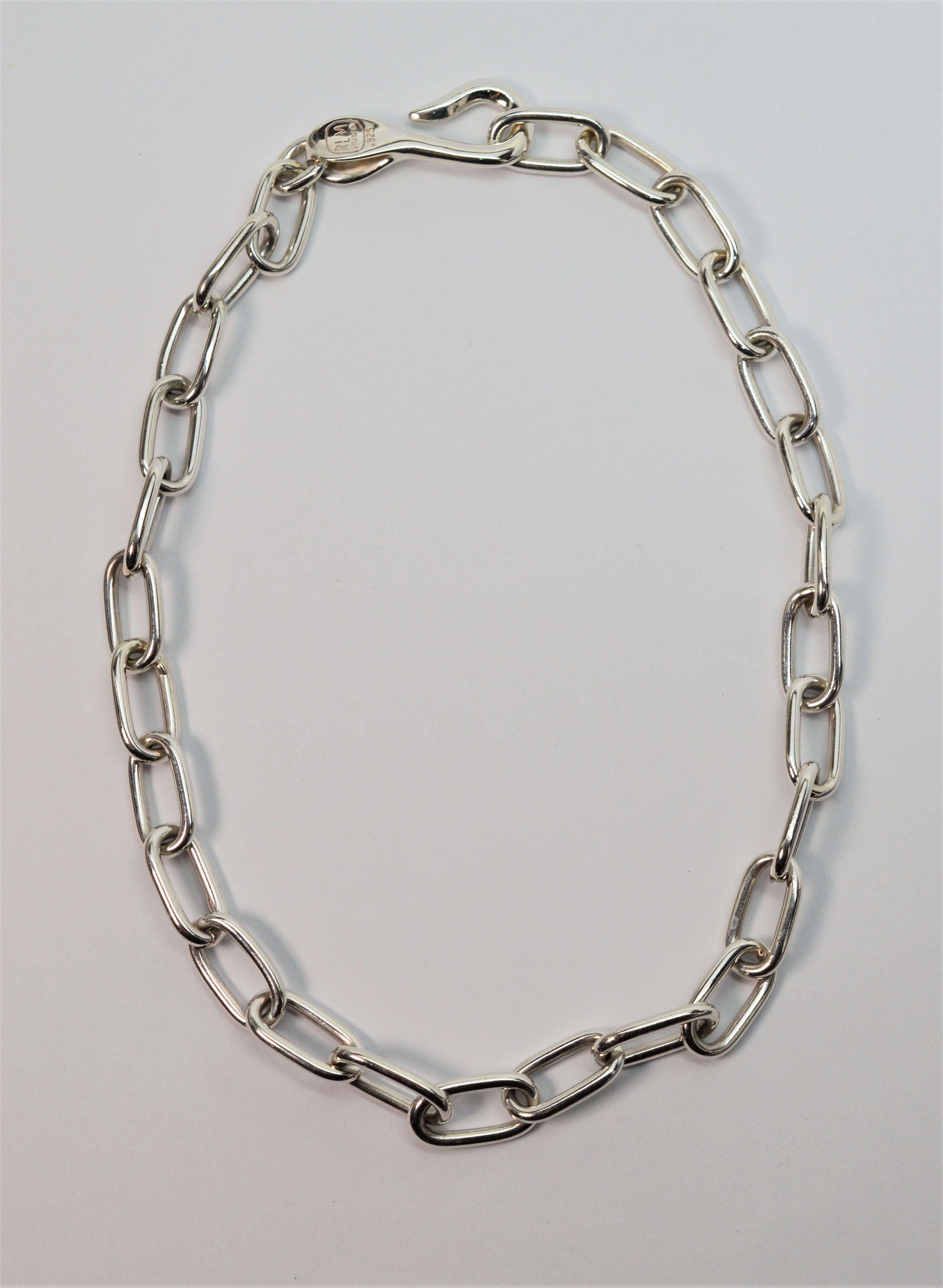 Women's or Men's Robert Lee Morris Silver Chain Necklace