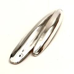 Robert Lee Morris Slugs in Love Sterling Silver Brooch