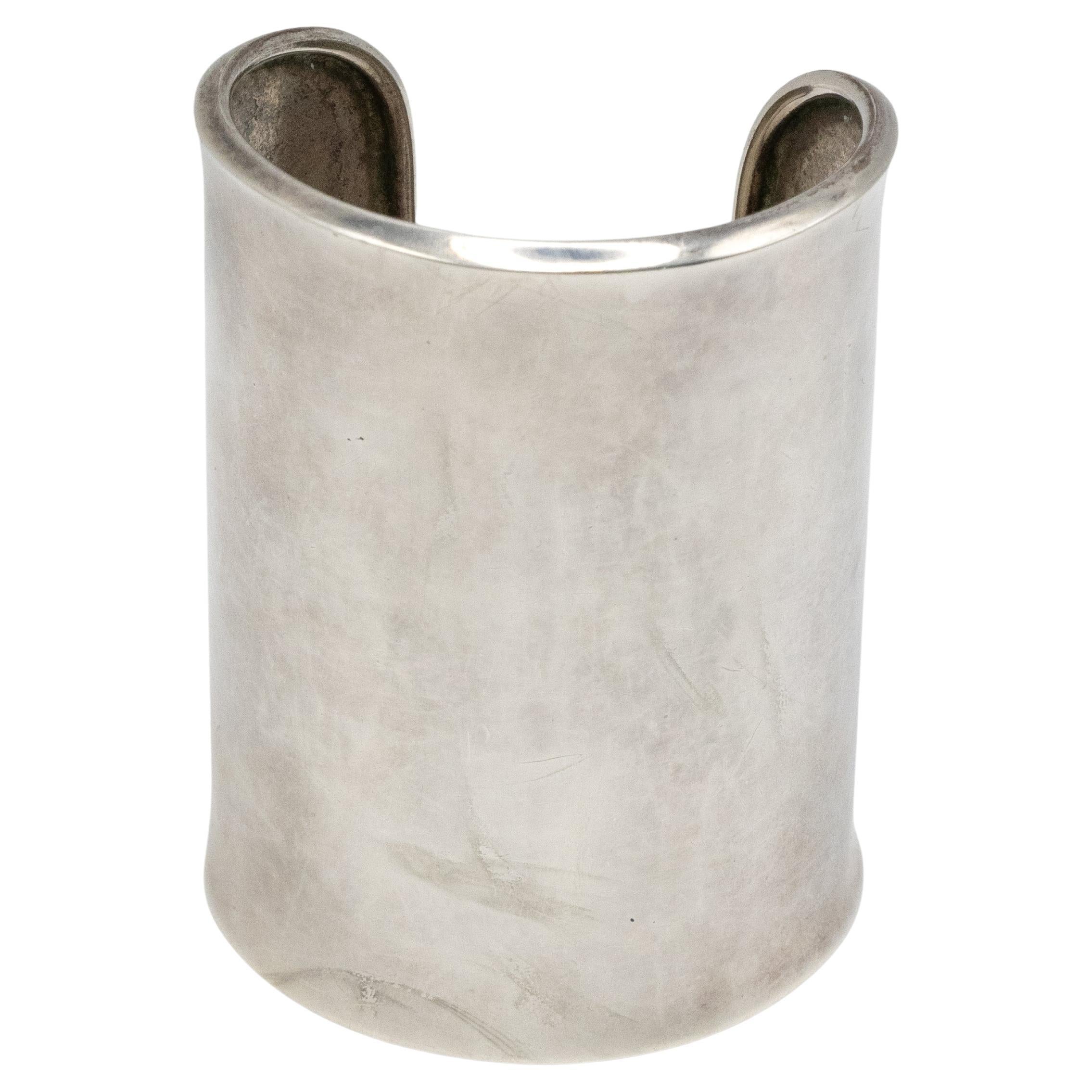 Robert Lee Morris Sterling Long Cuff Bangle