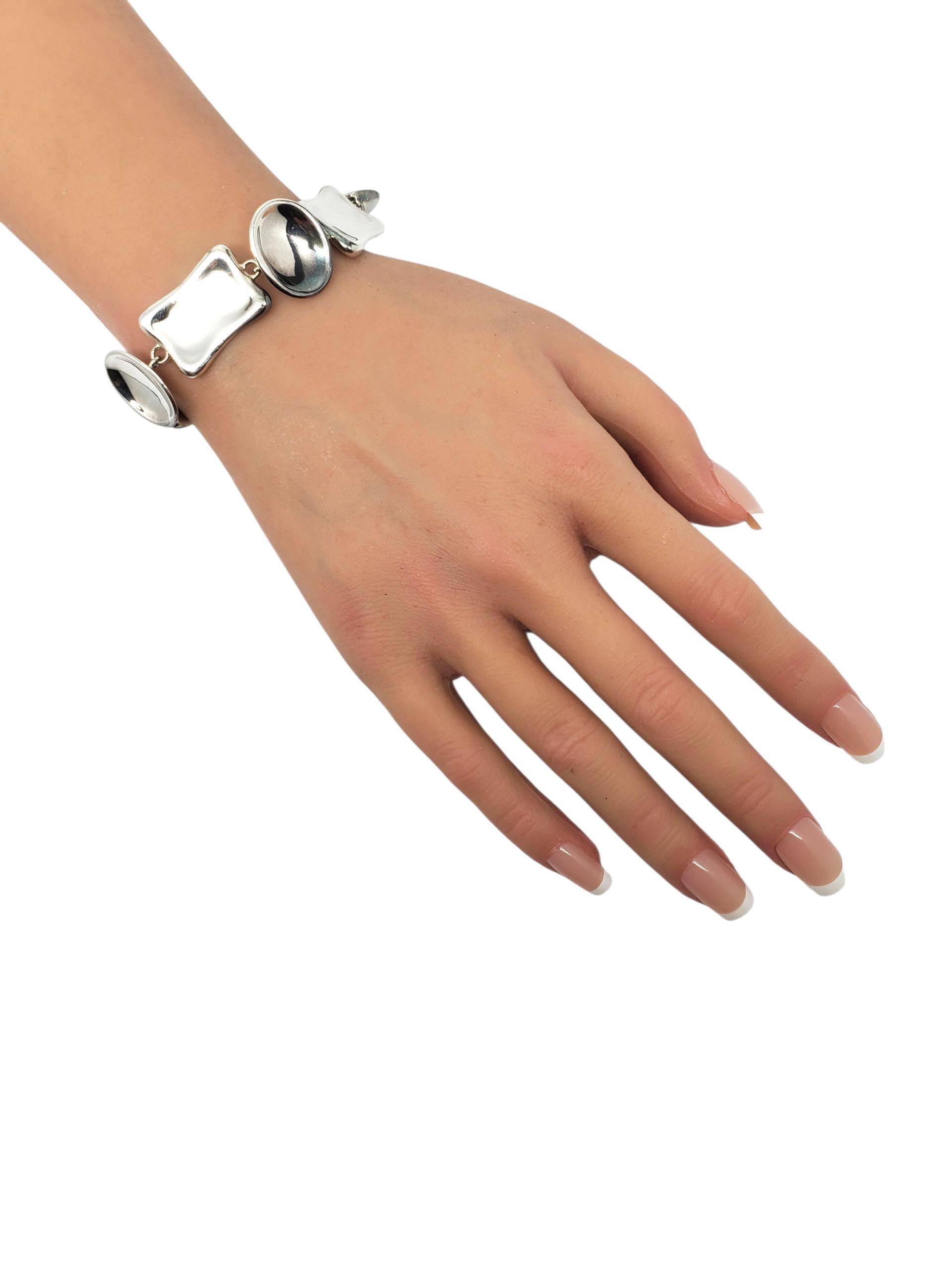 Robert Lee Morris, bracciale scultoreo in argento con maglie #23571 in vendita 4