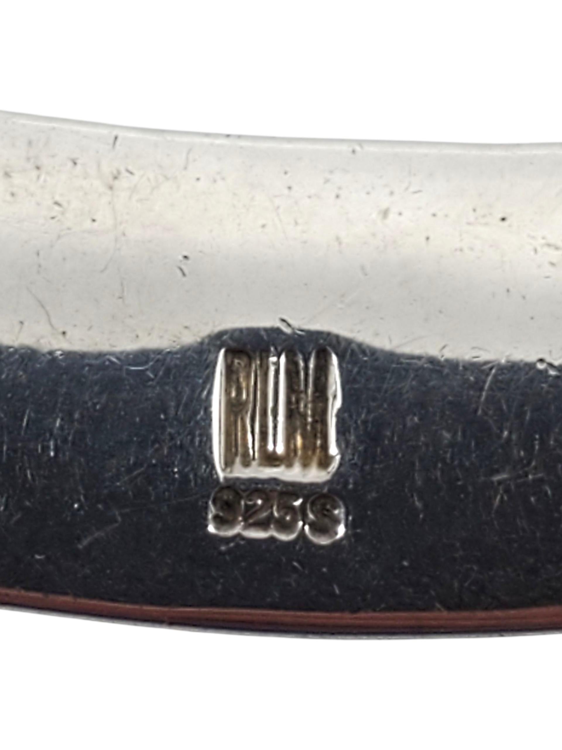 Robert Lee Morris - Collana con ciondolo a forma di collare curvo in argento Sterling #23659 in vendita 2