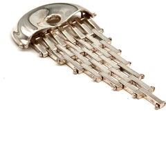 Robert Lee Morris Sterling Silver Horseshoe Crab Brooch, 1985