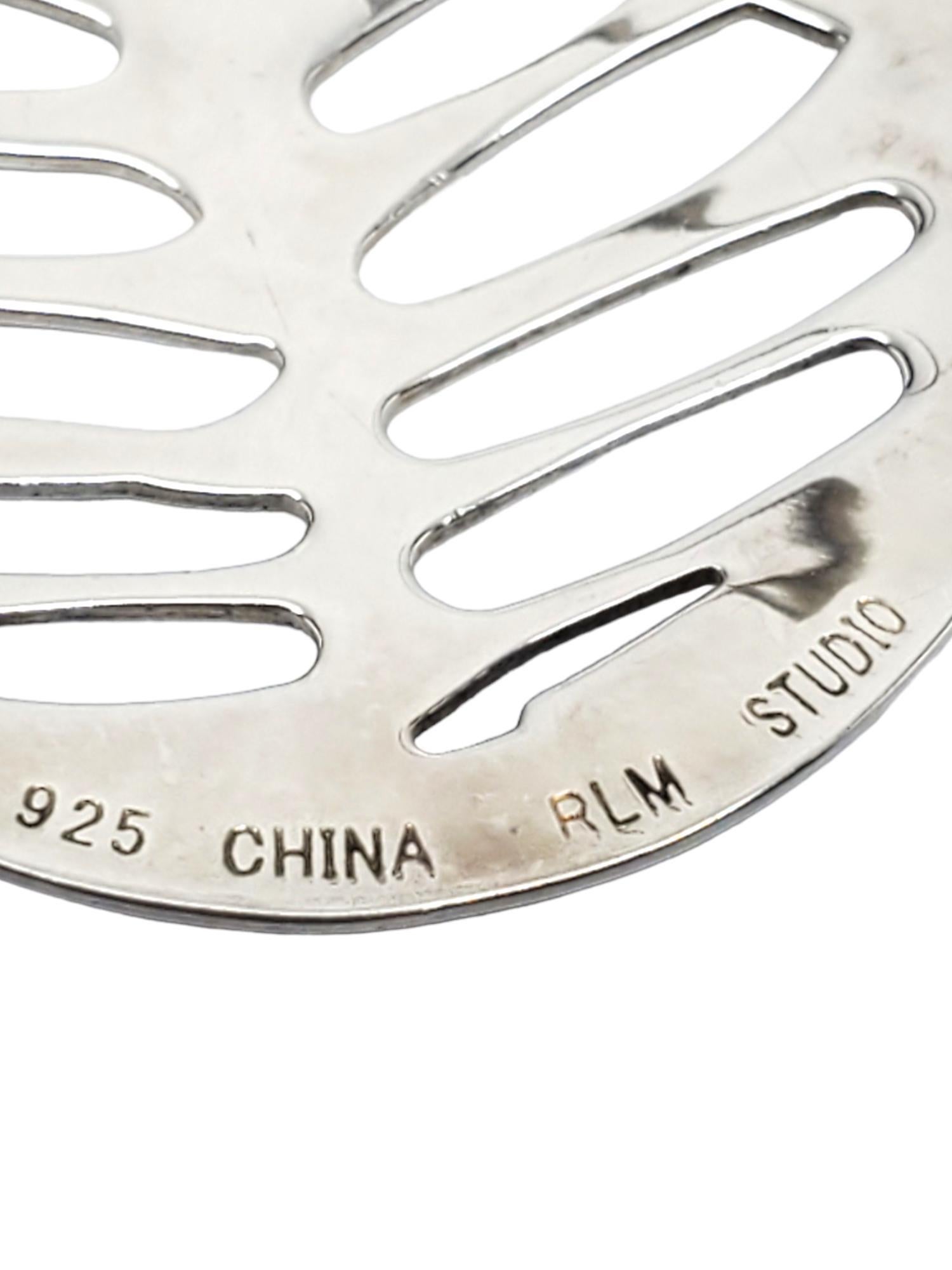 Robert Lee Morris - Orecchini a disco moderni in argento sterling #17546 in vendita 2