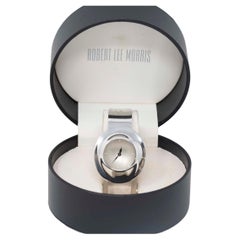 Vintage Robert Lee Morris Sterling Silver Moon Crater Watch