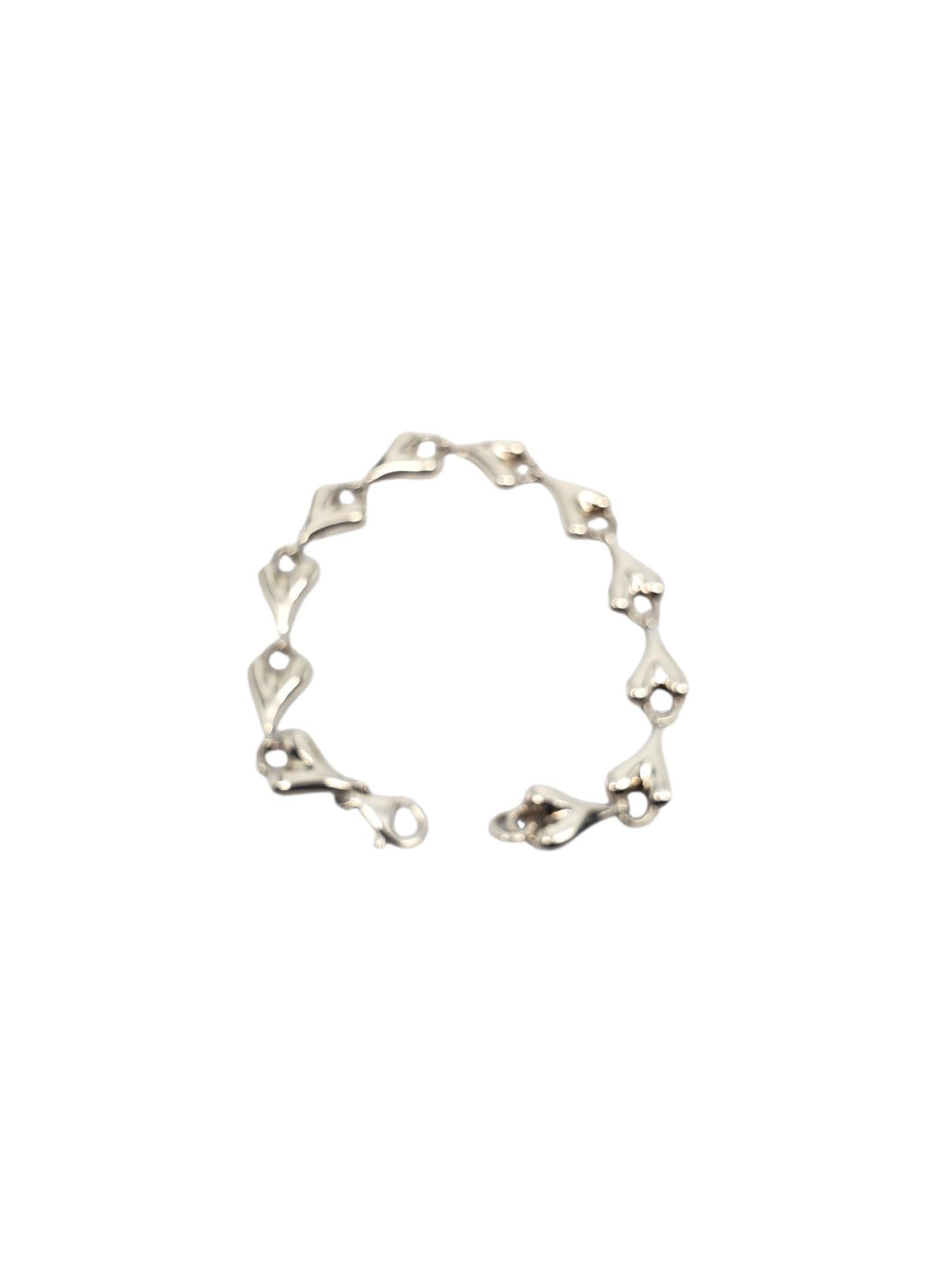 Women's Robert Lee Morris Sterling Silver Puffy Heart Bracelet #17236