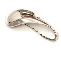 Robert Lee Morris Sterling Silver Saxophone Brooch