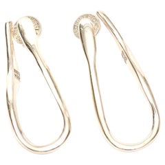 Robert Lee Morris Skulpturale Ohrringe aus Sterlingsilber mit durchbohrten Ohrringen