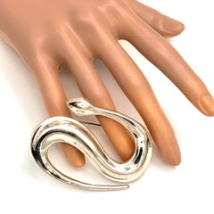 Robert Lee Morris Sterling Silver Serpent Brooch