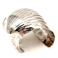 Robert Lee Morris Sterling Silver Shell Cuff