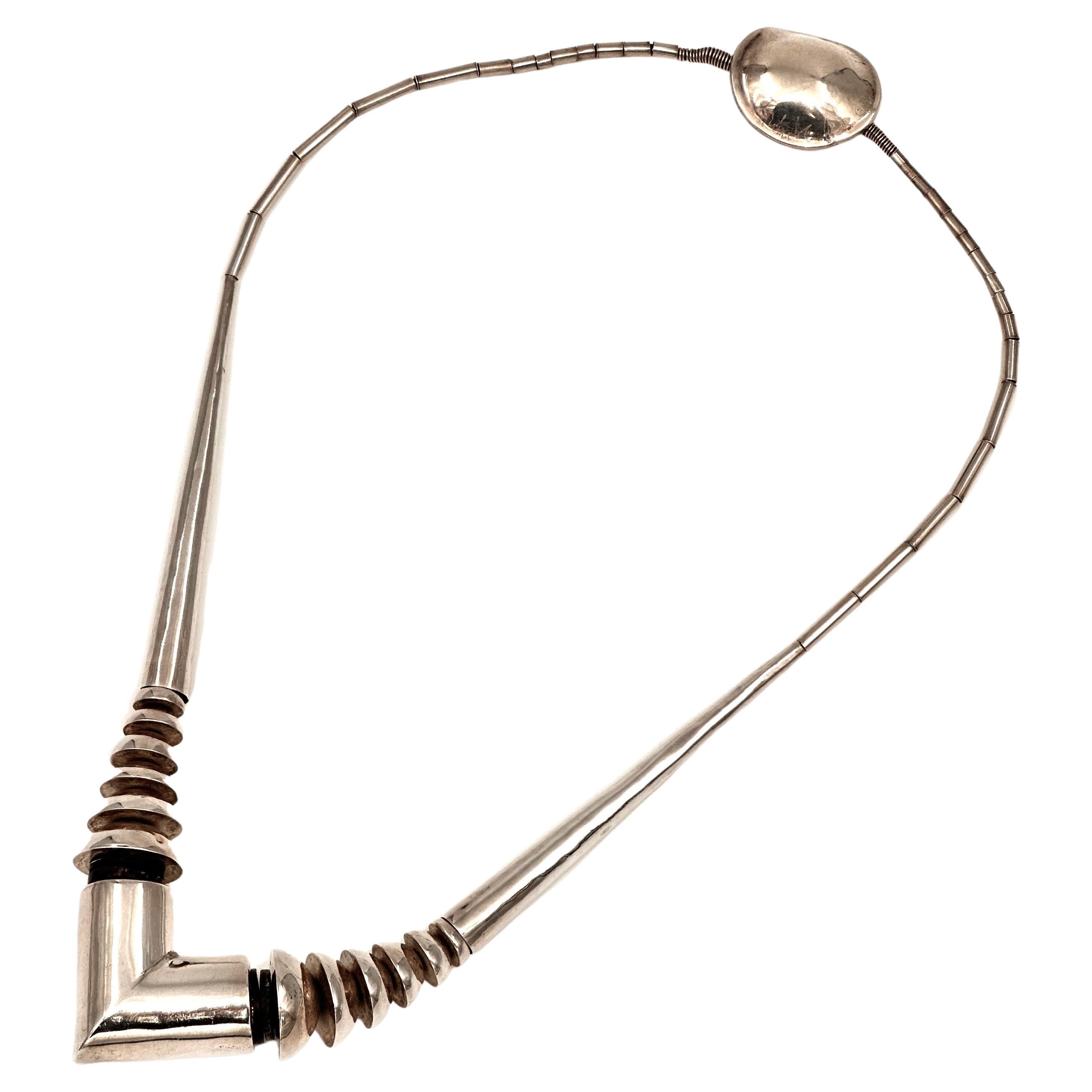 Collar Nautilus Cónico de Plata de Ley Robert Lee Morris