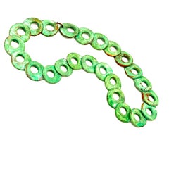 Robert Lee Morris Wabi Sabi Collection Verdigris Fruit Loop Choker Necklace