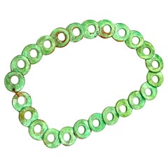 Retro Robert Lee Morris Wabi Sabi Collection Verdigris Fruit Loop Choker Necklace