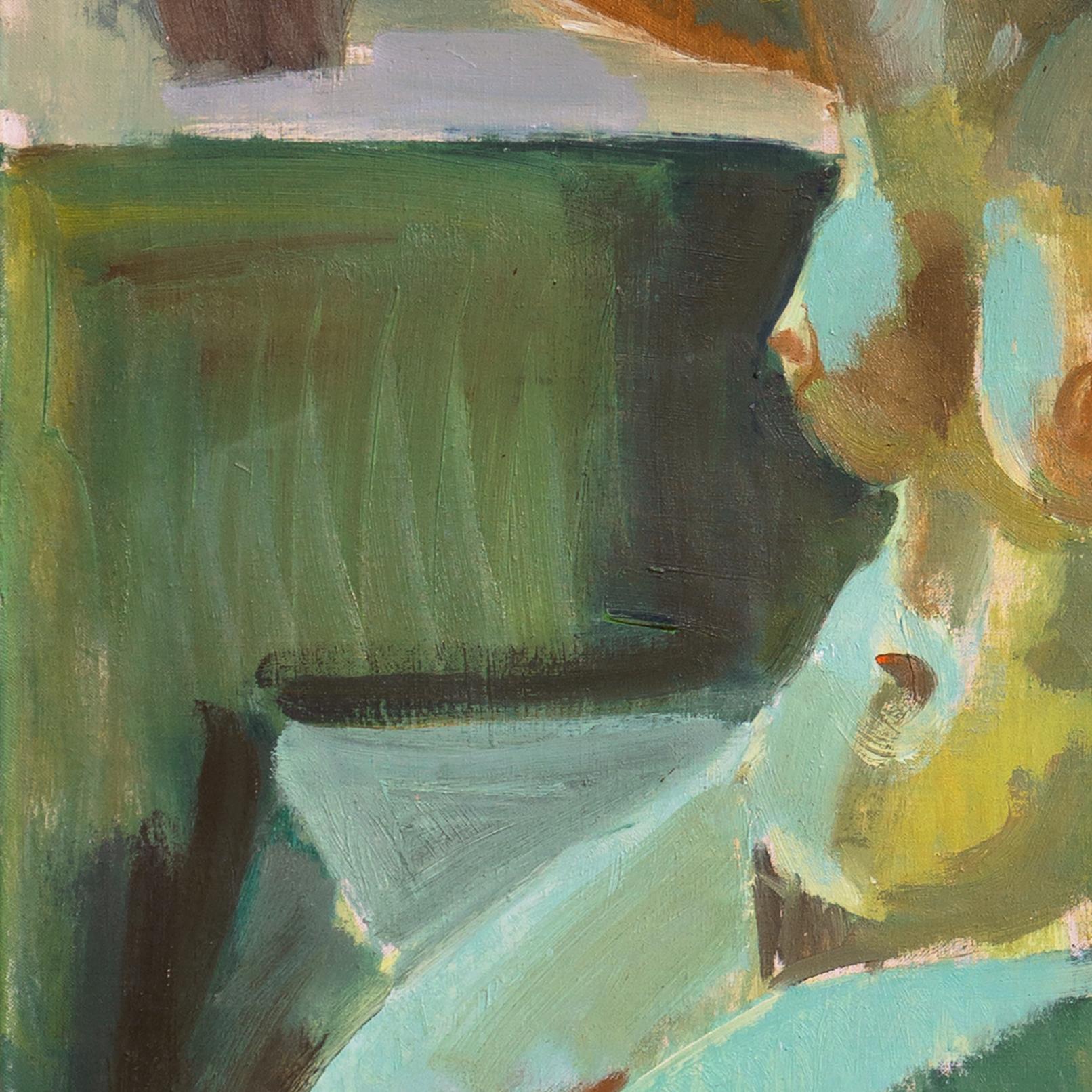 'Seated Nude',  Paris, Salon d'Automne, Royal Danish Academy, Expressionist Oil For Sale 4