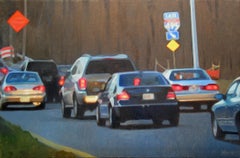 Auto Cars #1, Gemälde, Öl auf Leinwand