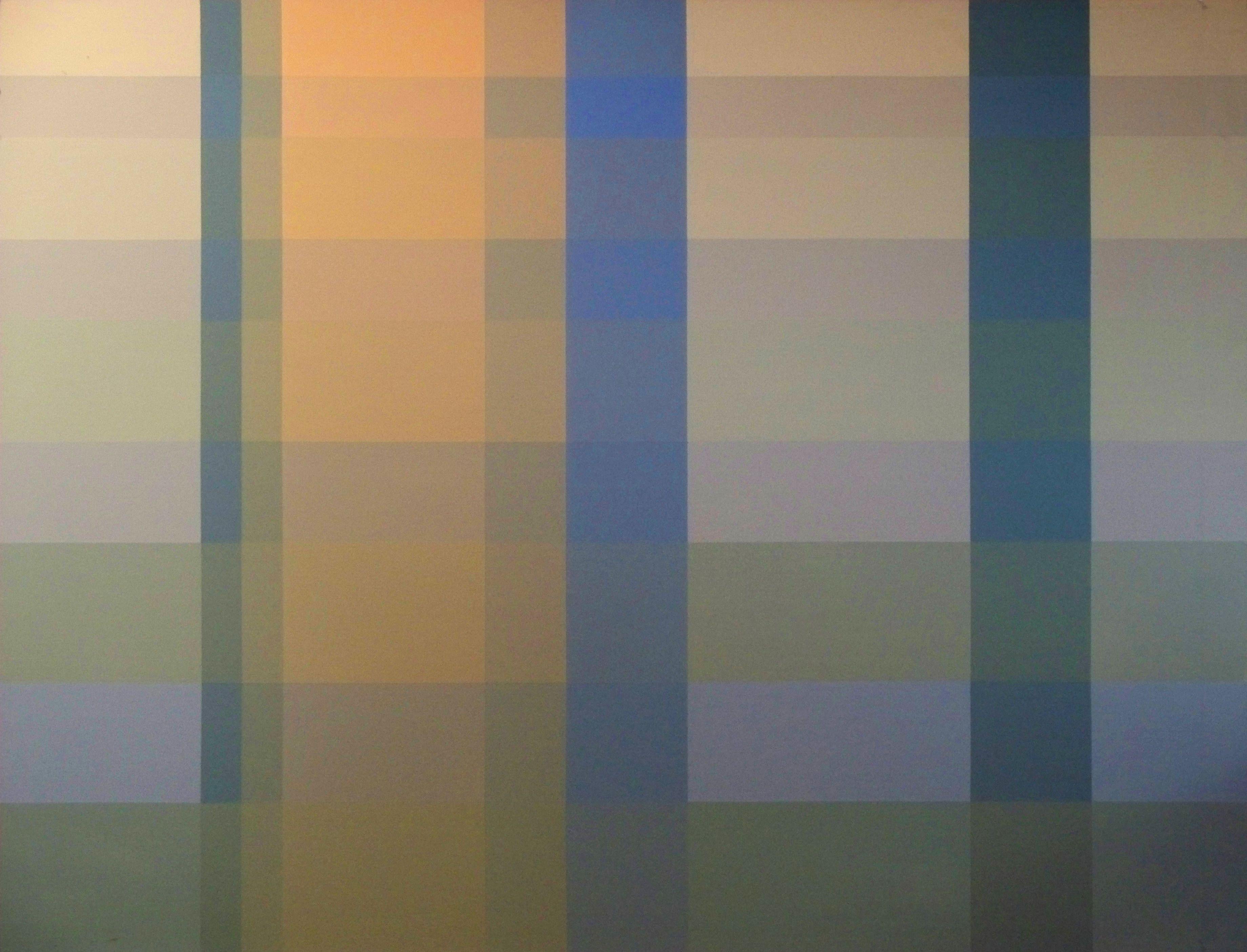 Robert LeMar Abstract Painting - Gradient #11, Painting, Acrylic on Glass