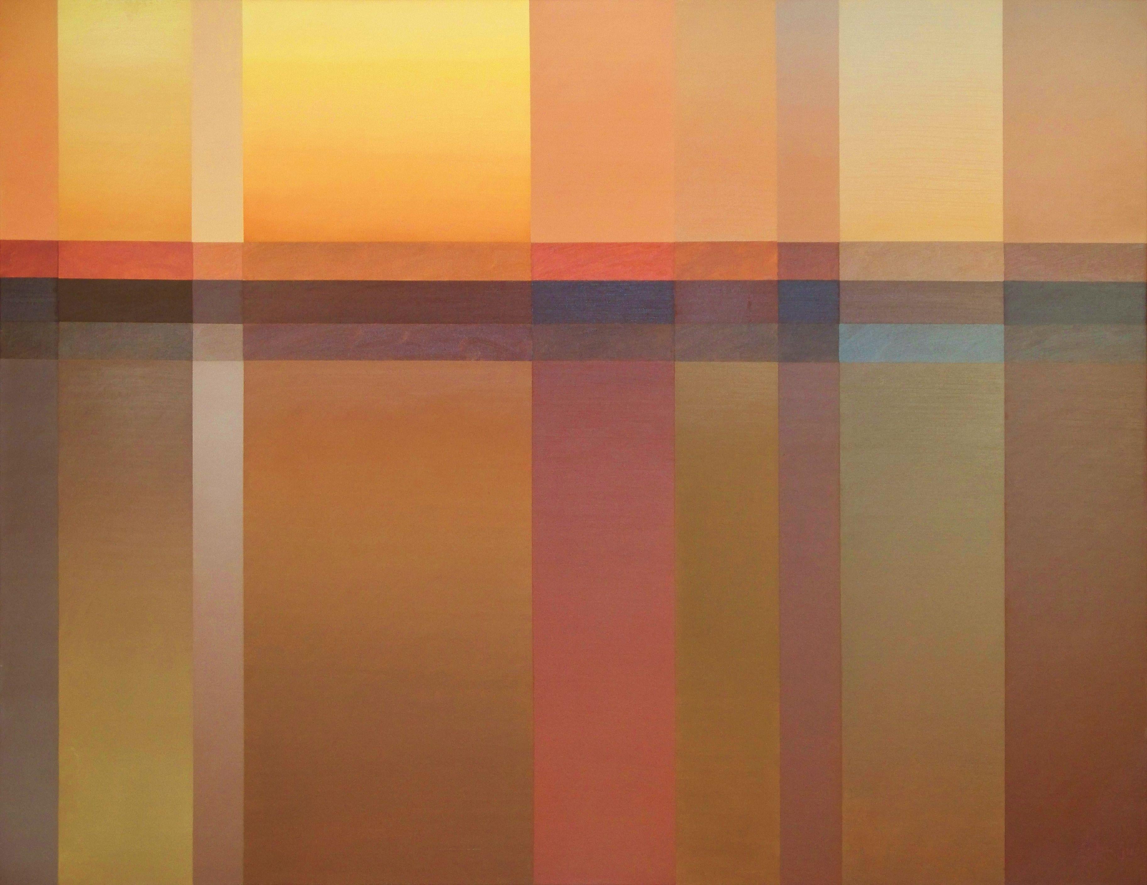 Robert LeMar Abstract Painting - Gradient #3, Painting, Oil on Canvas