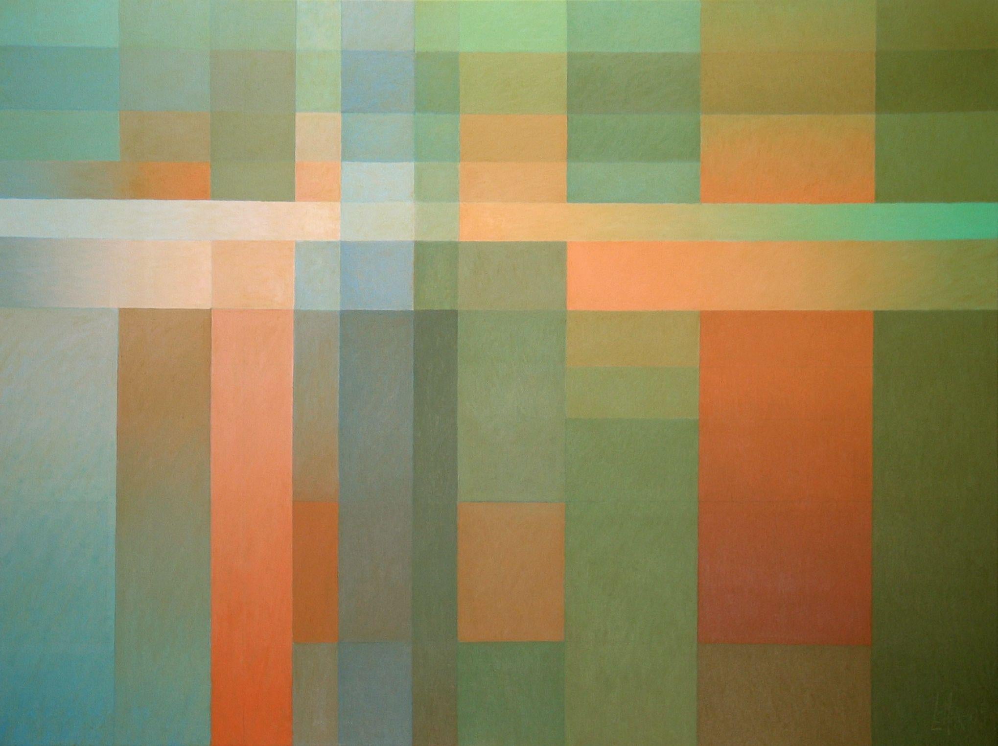 Robert LeMar Abstract Painting - Gradient #8, Painting, Oil on Canvas