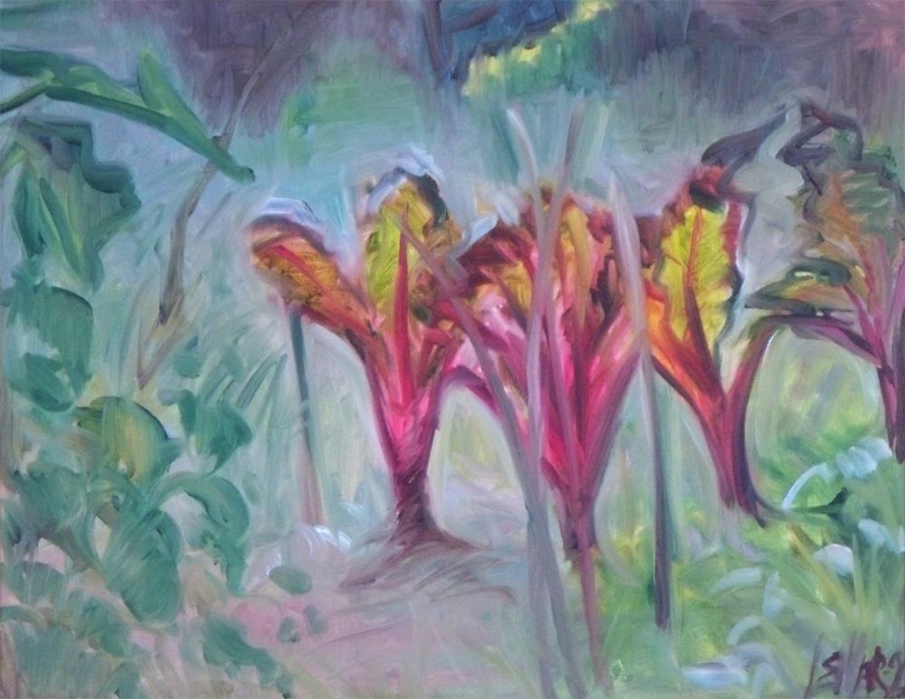 rhubarb painting