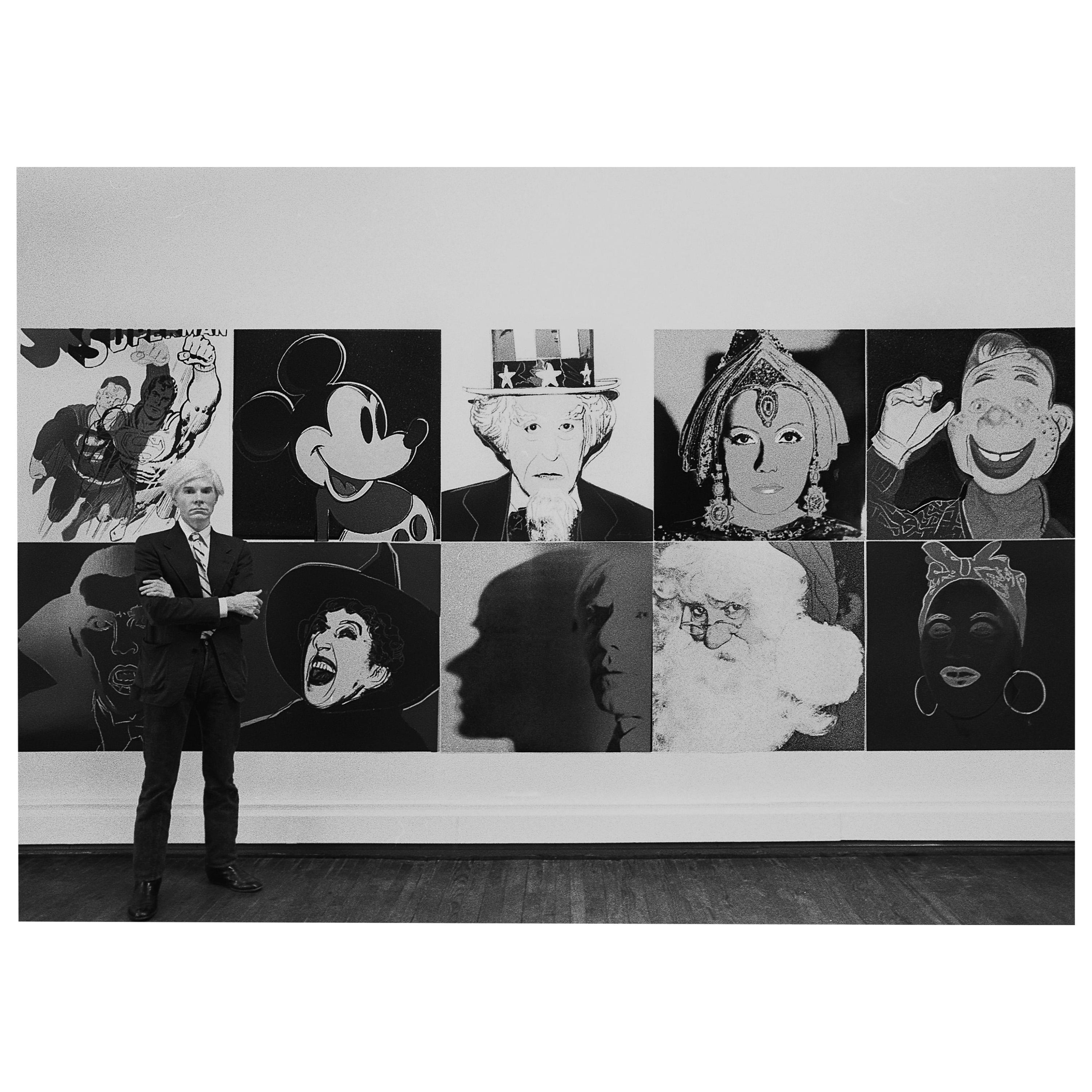 Robert Levin, "Andy Warhol at R. Feldman Gallery with Myths, 1981", USA, 2015