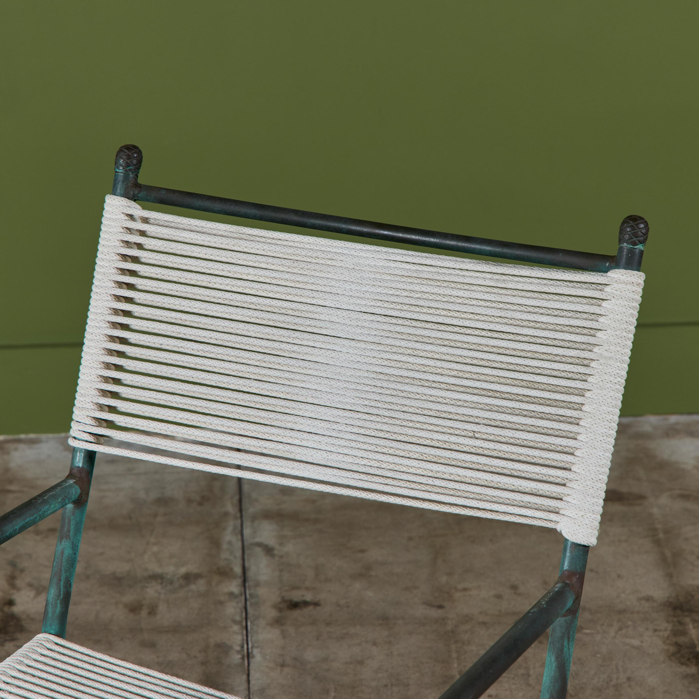 Bronze-Terrassen-Loungesessel von Robert Lewis im Angebot 4