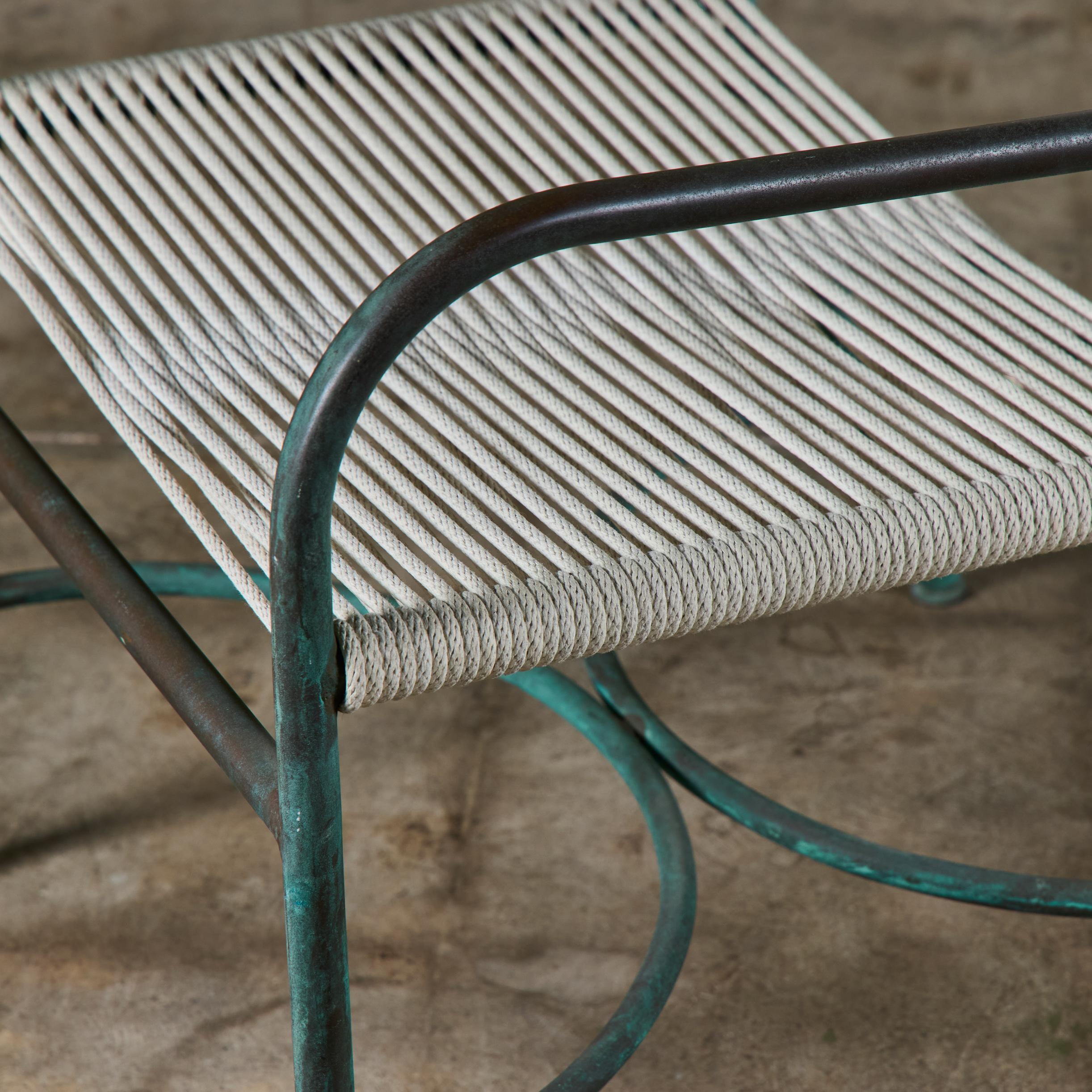 Bronze-Terrassen-Loungesessel von Robert Lewis im Angebot 8