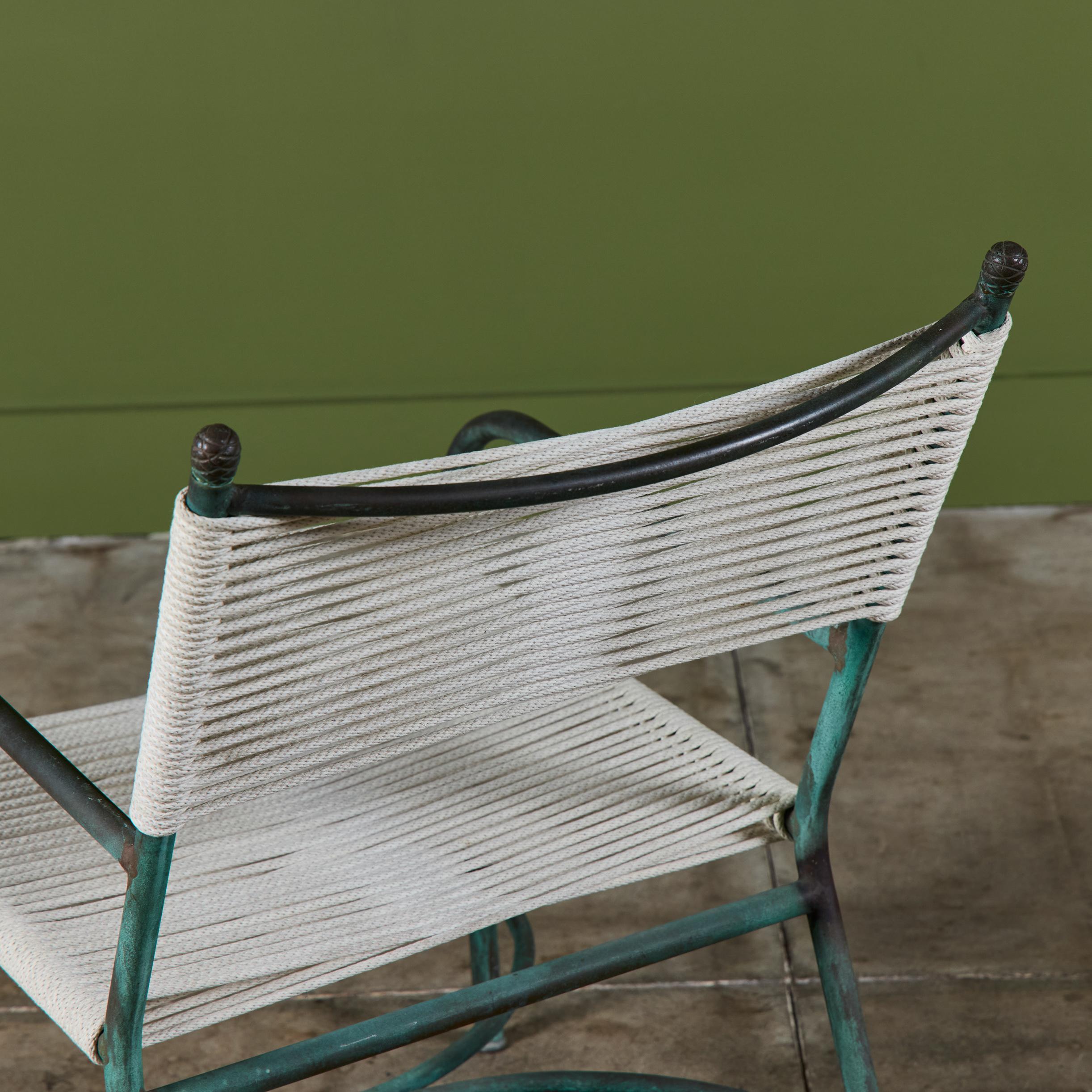 Bronze-Terrassen-Loungesessel von Robert Lewis im Angebot 9