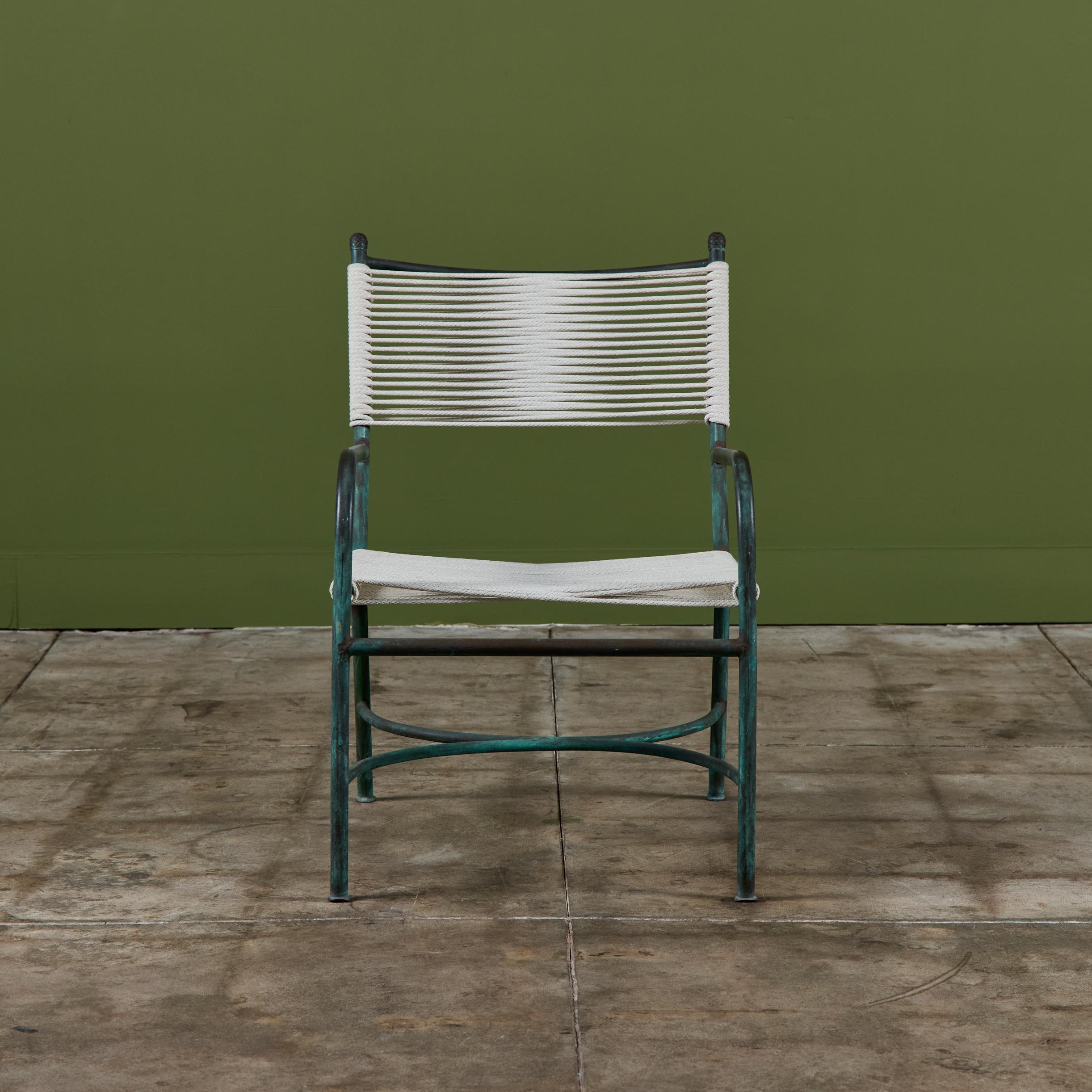 Bronze-Terrassen-Loungesessel von Robert Lewis (Moderne der Mitte des Jahrhunderts) im Angebot