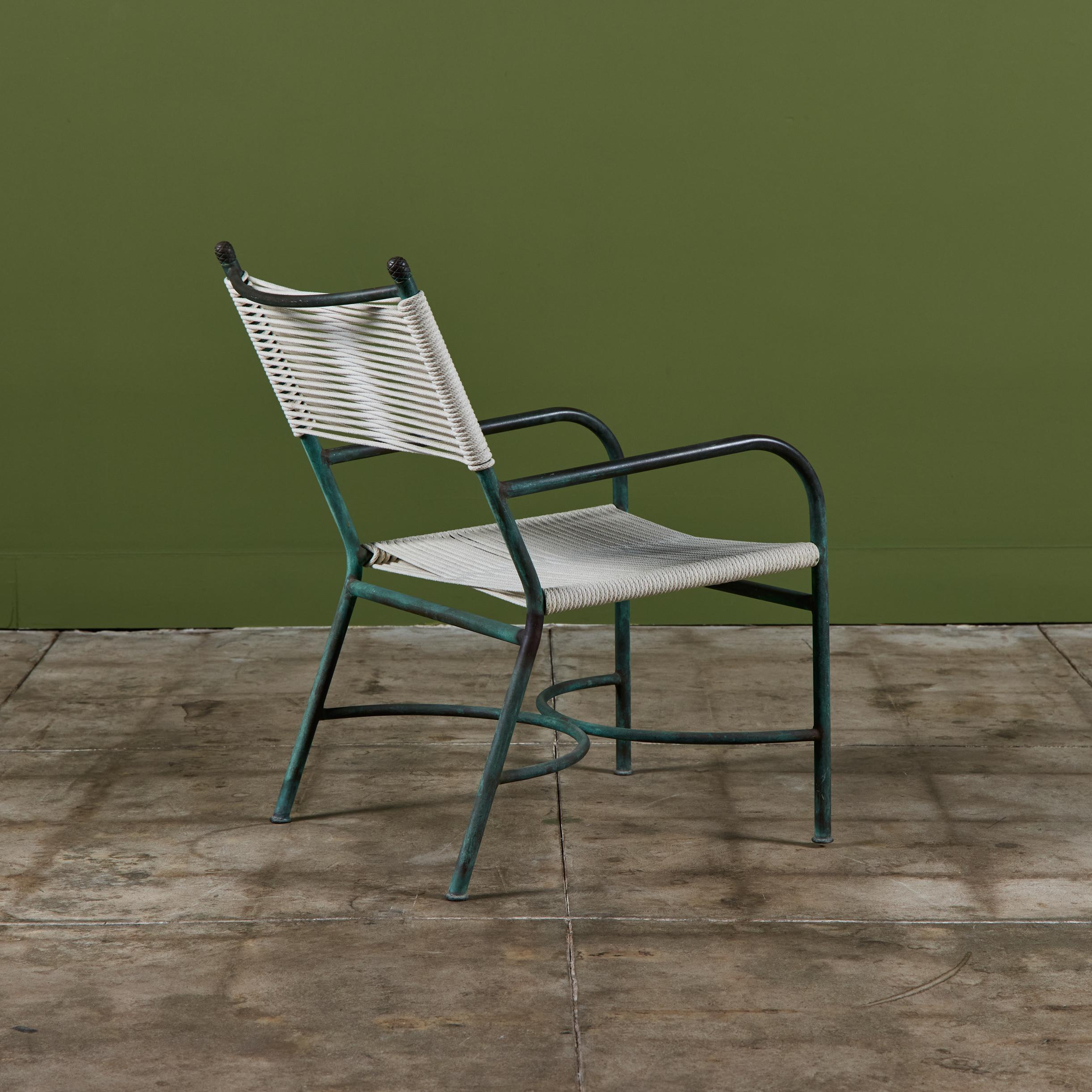 Bronze-Terrassen-Loungesessel von Robert Lewis im Zustand „Hervorragend“ im Angebot in Los Angeles, CA