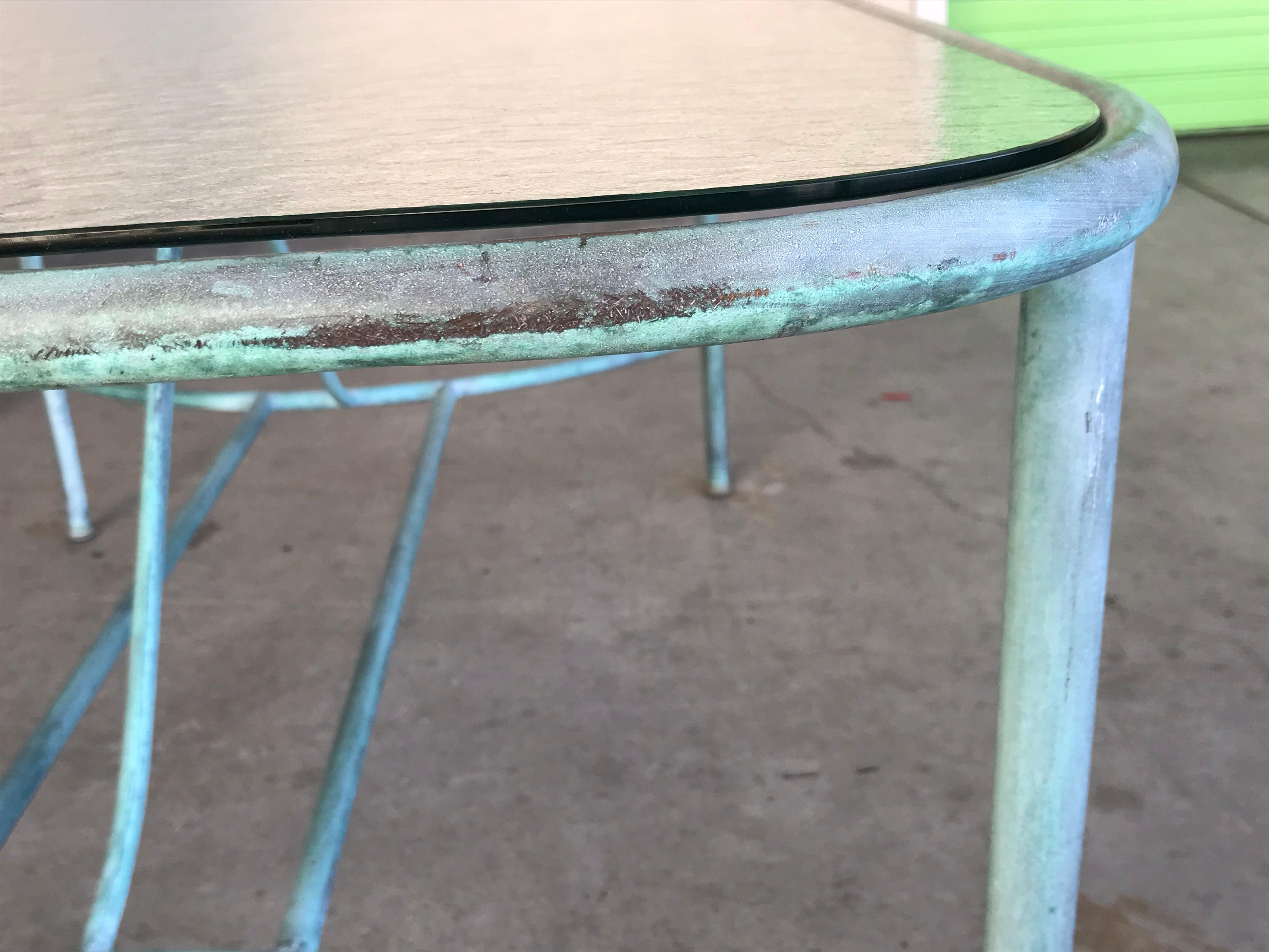 Robert Lewis Patinated Bronze Dining Table, 20th Century 2
