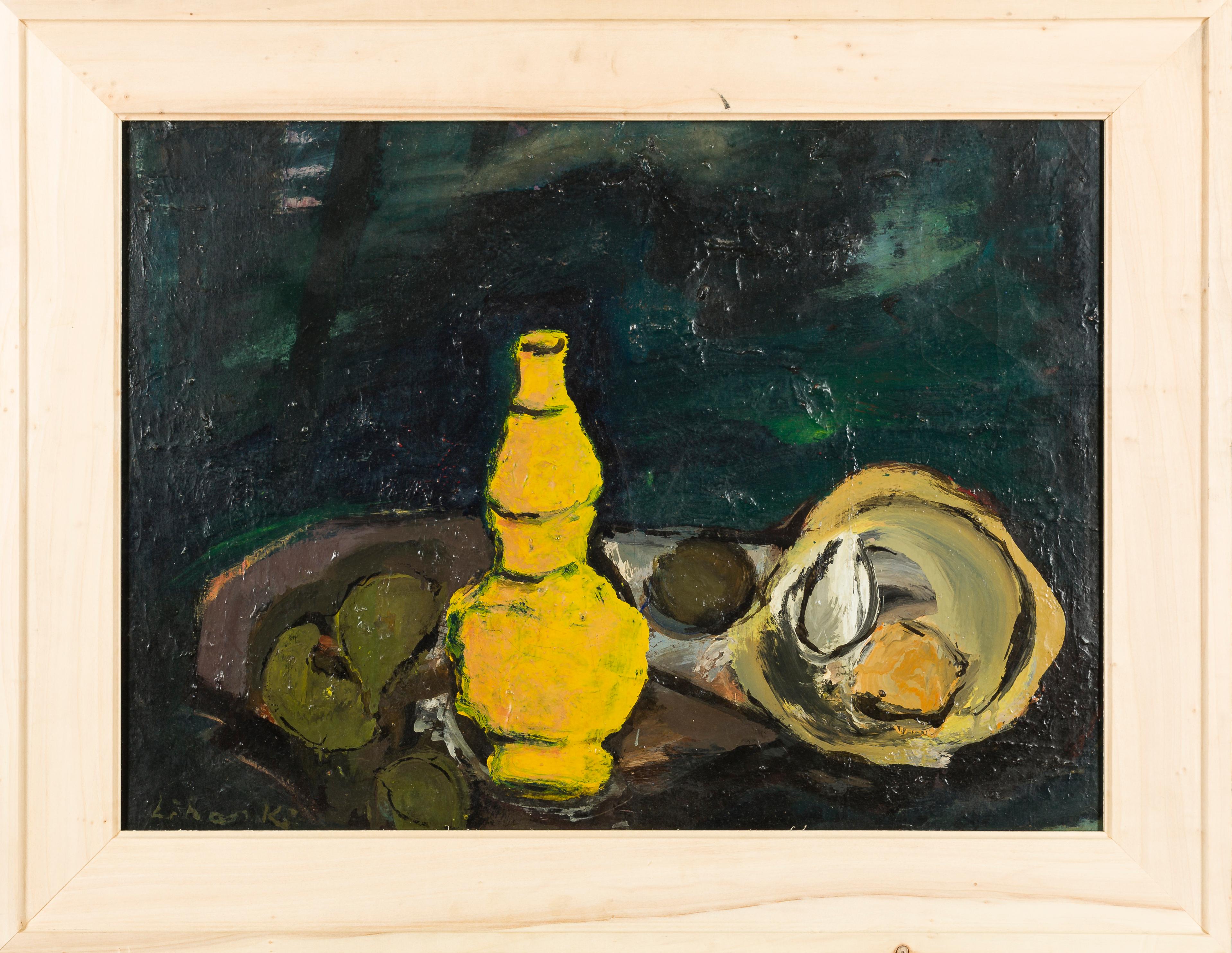 Vase Früchte N°50 – Painting von Robert Liebski