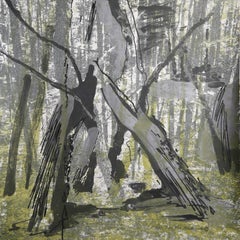 Woods Walk, Abstrakte Expressionistische Lithographie von Robert Lobe