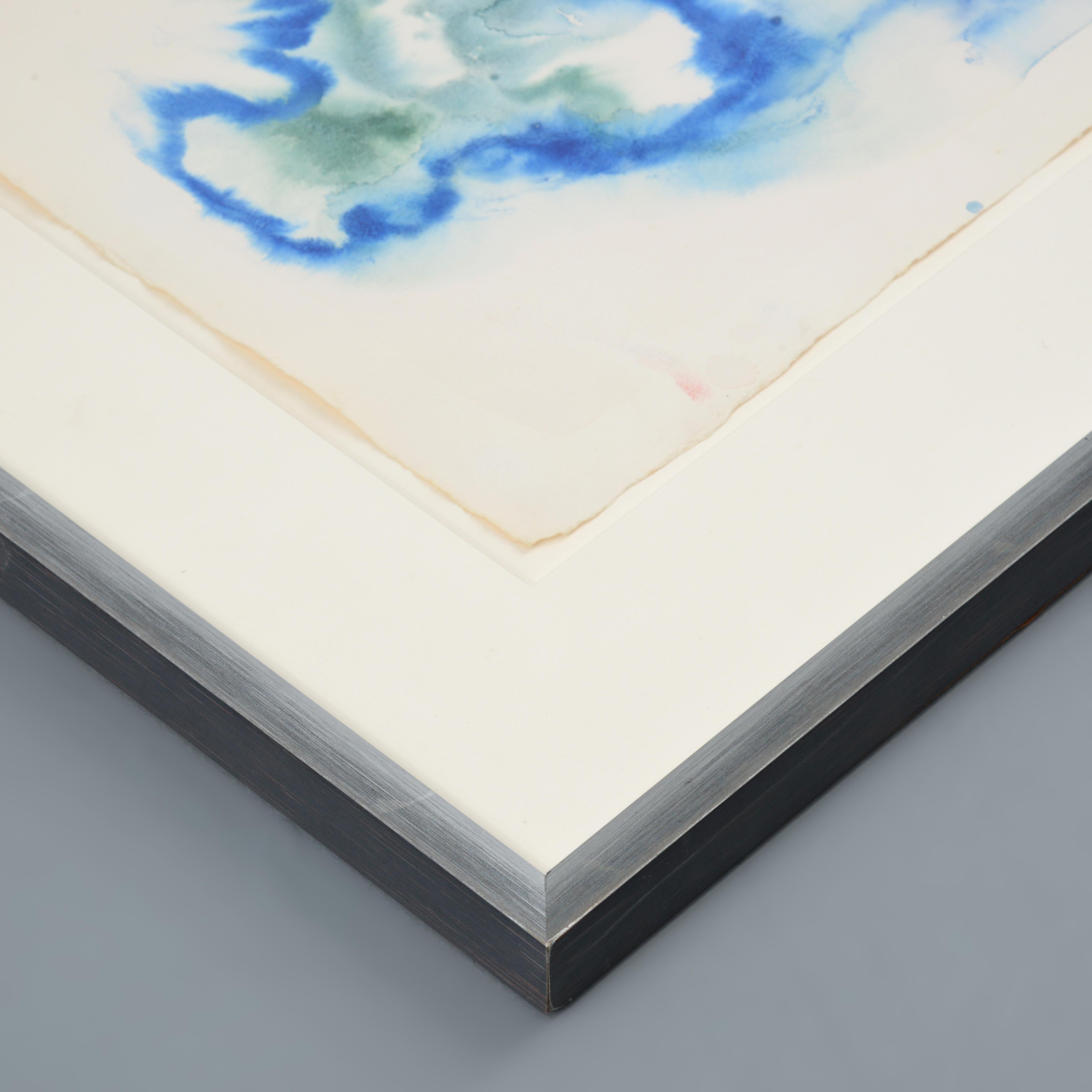 Robert Lohman Pittura, Astratto,  blu e verde, 