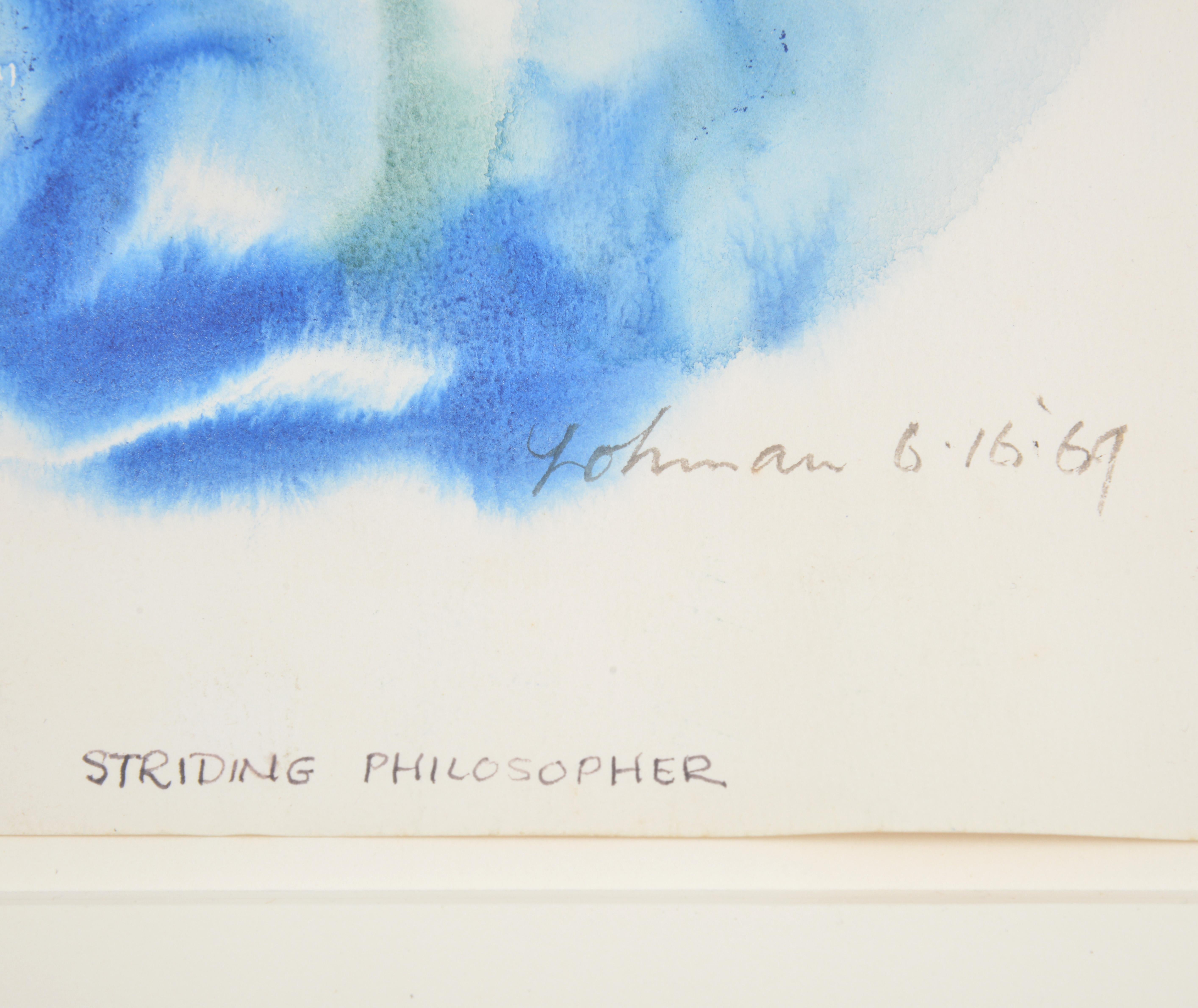 Robert Lohman Pittura, Astratto,  blu e verde, 