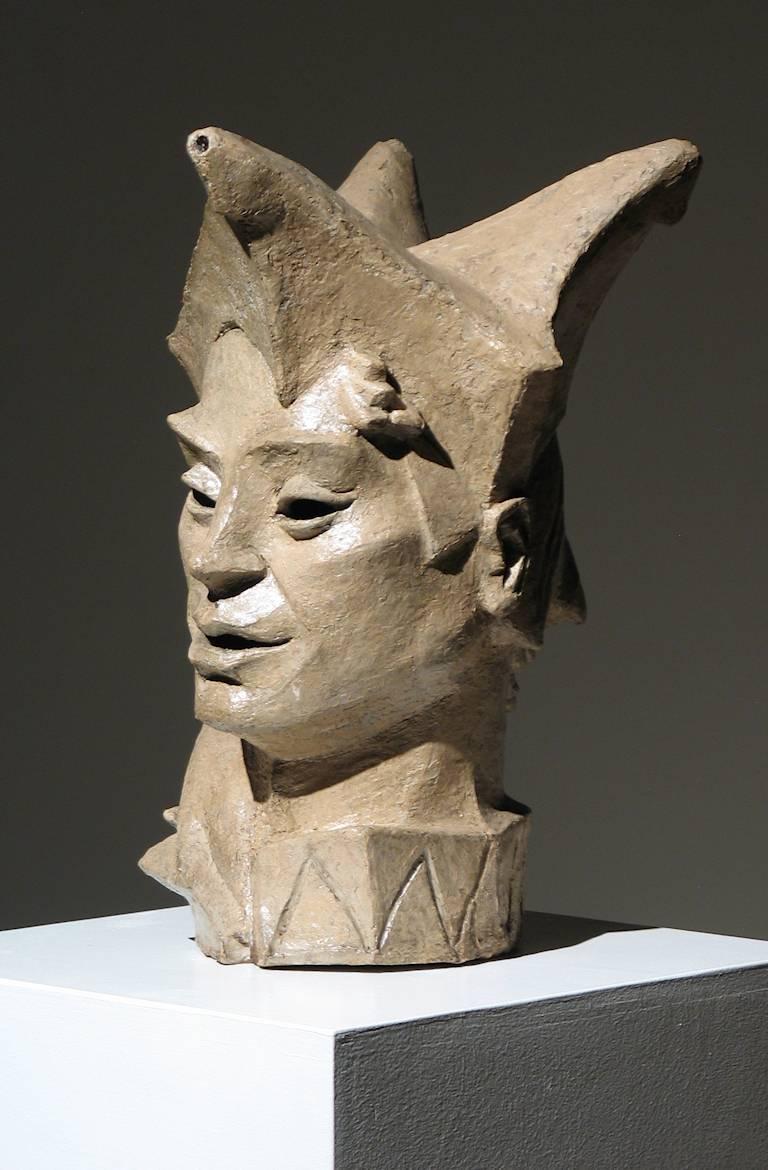 Jester Head - Sculpture by Robert Lohman