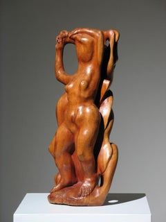 Two Women Wood Sculpture