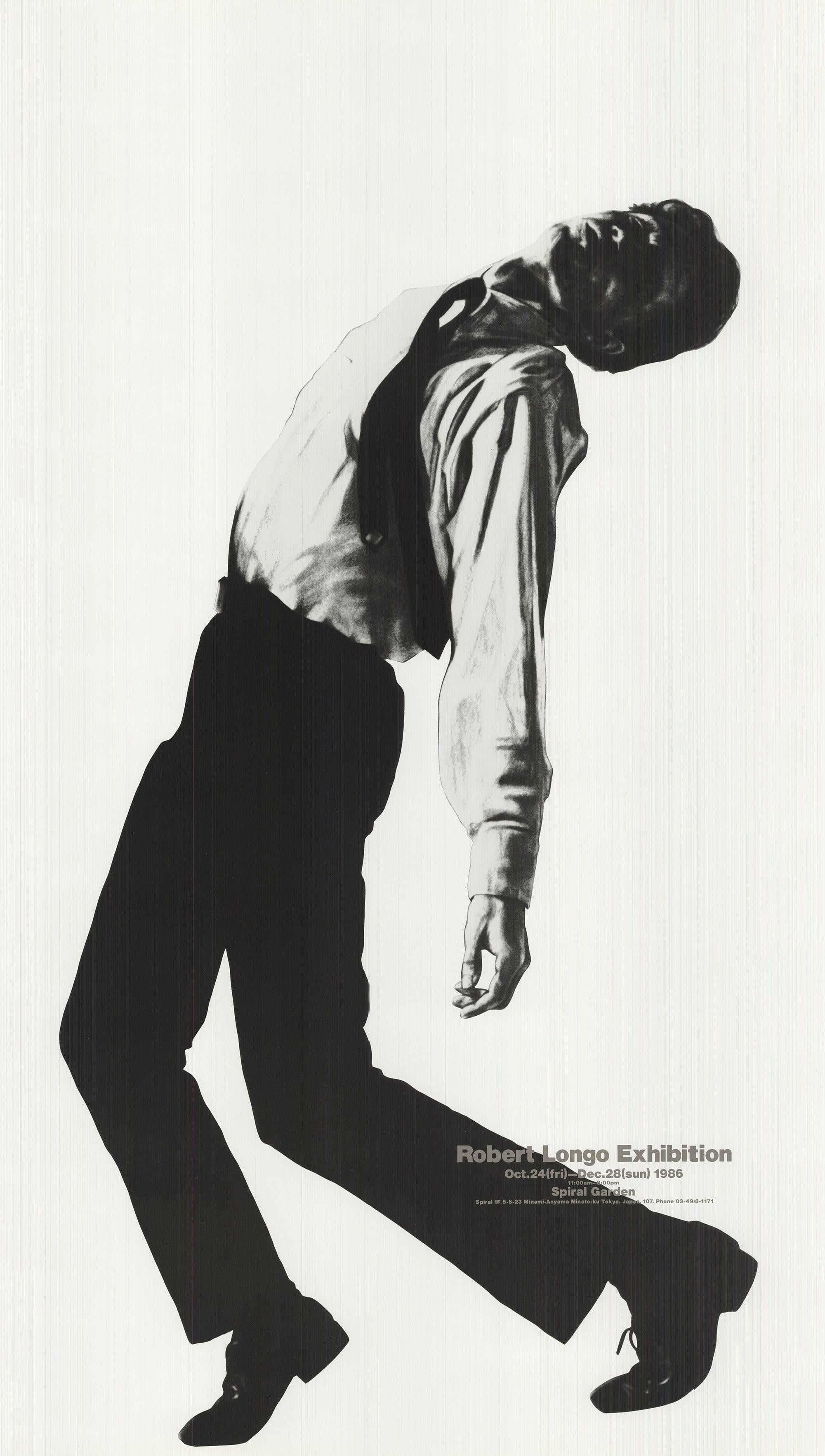 1986 Robert Longo 'Eric 1985' Contemporary Black & White Japan Offset Lithograph 2