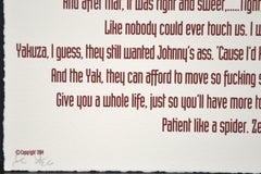 A Single Frame - From the “Mnemonic Pictures Folio” - Photolithograph by R.Longo