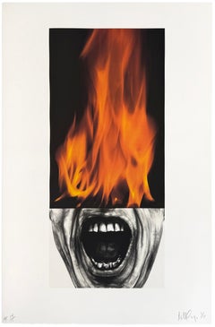 Arena Brains (framed, large hand signed lithograph)